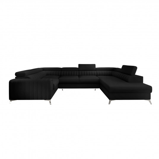 Kampinė sofa Louis su patalynės dėže, audinys Softis 11