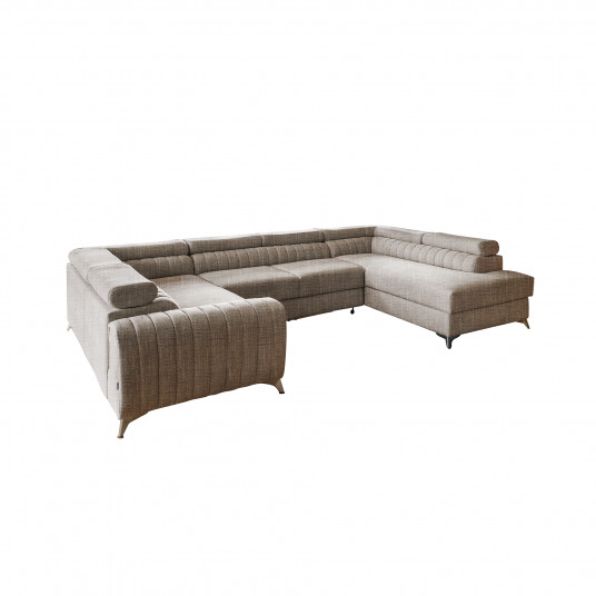 Kampinė sofa Louis su patalynės dėže, audinys Marte 20