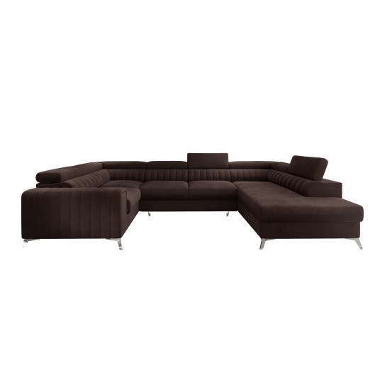 Kampinė sofa Louis su patalynės dėže, audinys Nube 22