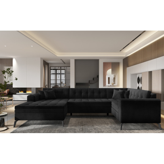 Kampinė sofa Montez, audinys Lukso 10