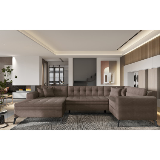 Kampinė sofa Montez, audinys Poco 22