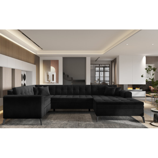 Kampinė sofa Montez, audinys Lukso 10