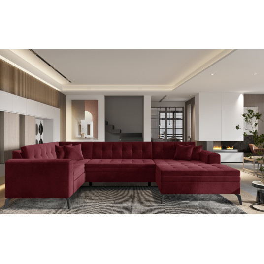 Kampinė sofa Montez, audinys Loco 25
