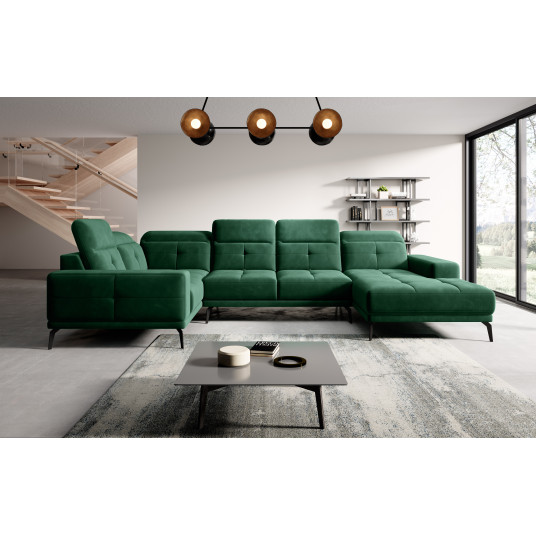 Kampinė sofa Neviro, audinys Lukso 35