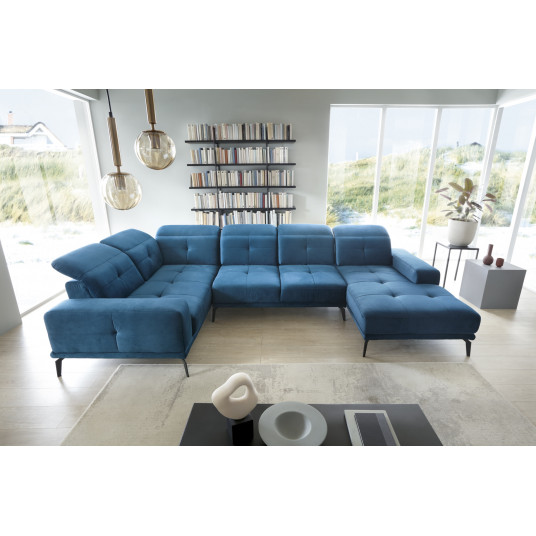 Kampinė sofa Neviro, audinys Lukso 38