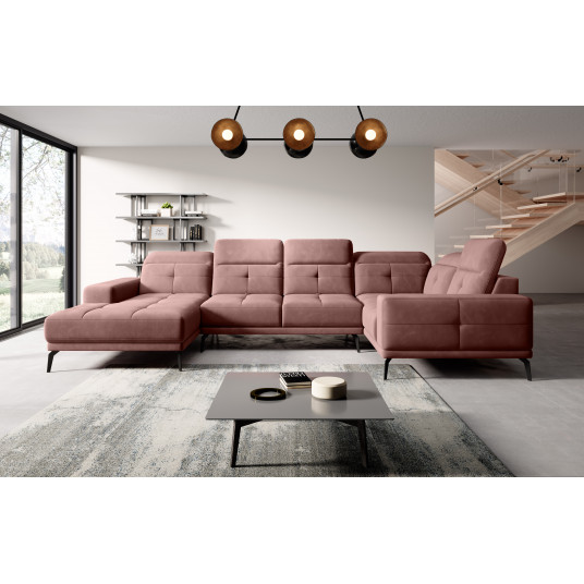 Kampinė sofa Neviro, audinys Lukso 24