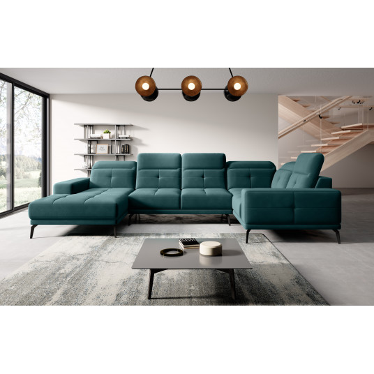  Kampinė sofa Neviro, audinys Velvetmat 38 