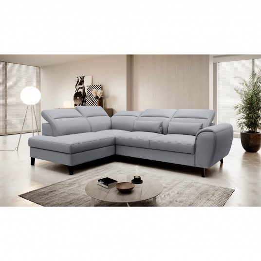 Kampinė sofa Noble su patalynės dėže, audinys Poco 4