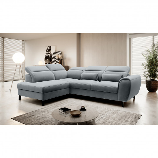 Kampinė sofa Noble su patalynės dėže, audinys Velvetmat 4