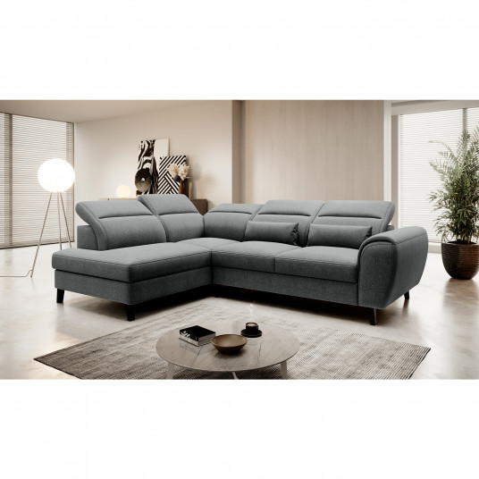  Kampinė sofa Noble su patalynės dėže, audinys Vero 5 