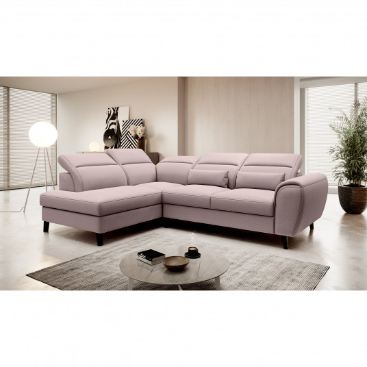 Kampinė sofa Noble su patalynės dėže, audinys Gojo 101