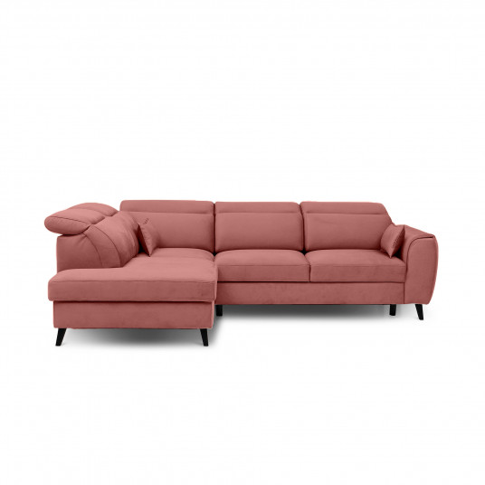 Kampinė sofa Noble su patalynės dėže, audinys Lukso 24