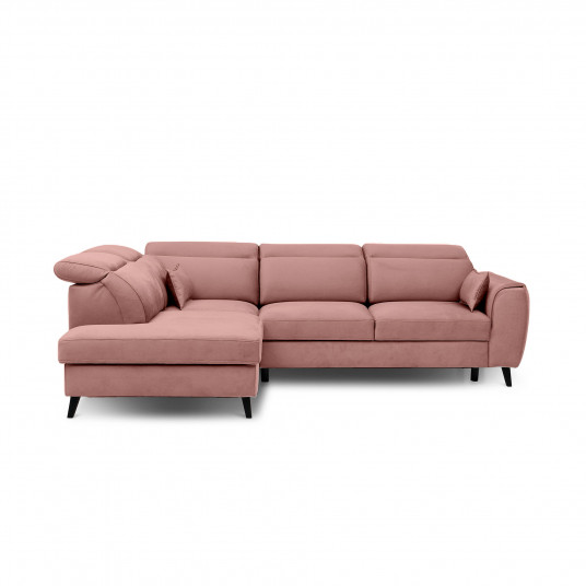 Kampinė sofa Noble su patalynės dėže, audinys Nube 24