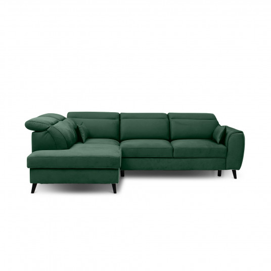 Kampinė sofa Noble su patalynės dėže, audinys Loco 35