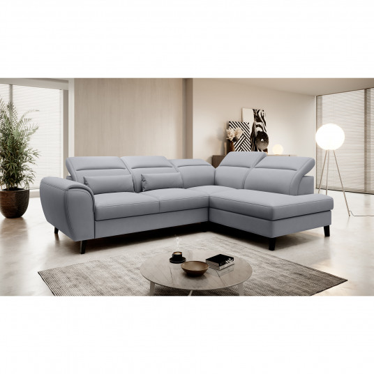 Kampinė sofa Noble su patalynės dėže, audinys Poco 4