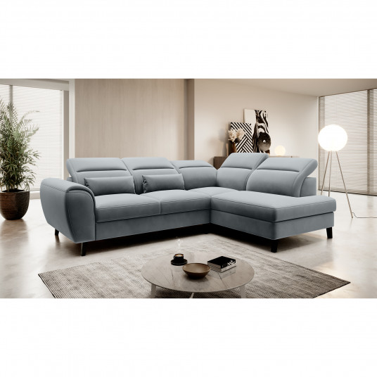 Kampinė sofa Noble su patalynės dėže, audinys Velvetmat 4