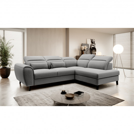 Kampinė sofa Noble su patalynės dėže, audinys Gojo 5