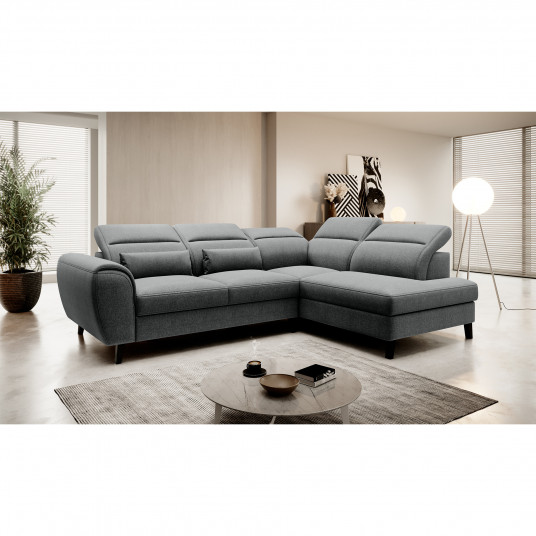  Kampinė sofa Noble su patalynės dėže, audinys Vero 5 