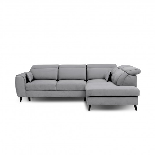 Kampinė sofa Noble su patalynės dėže, audinys Sola 6