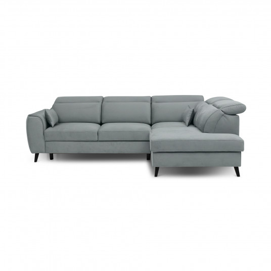 Kampinė sofa Noble su patalynės dėže, audinys Savoi 100
