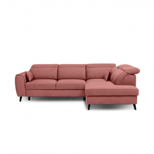 Kampinė sofa Noble su patalynės dėže, audinys Lukso 24