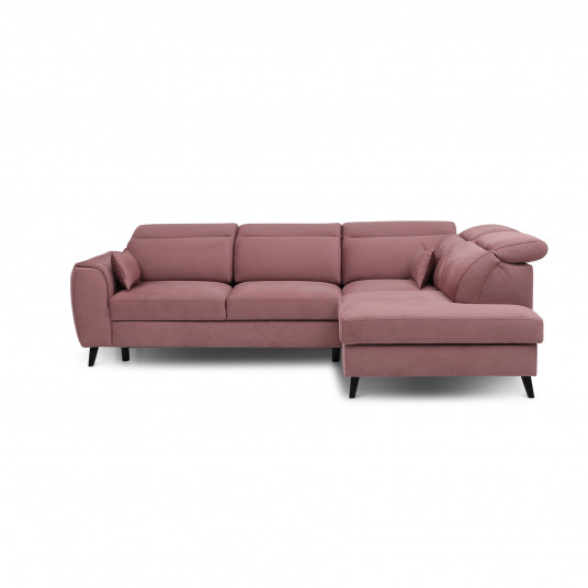 Kampinė sofa Noble su patalynės dėže, audinys Savoi 24