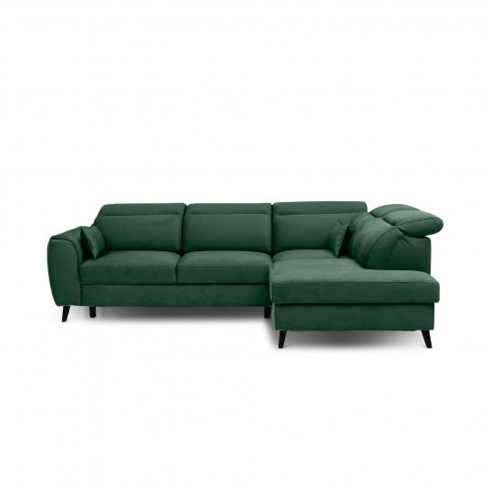 Kampinė sofa Noble su patalynės dėže, audinys Loco 35