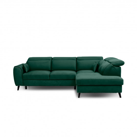 Kampinė sofa Noble su patalynės dėže, audinys Nube 35