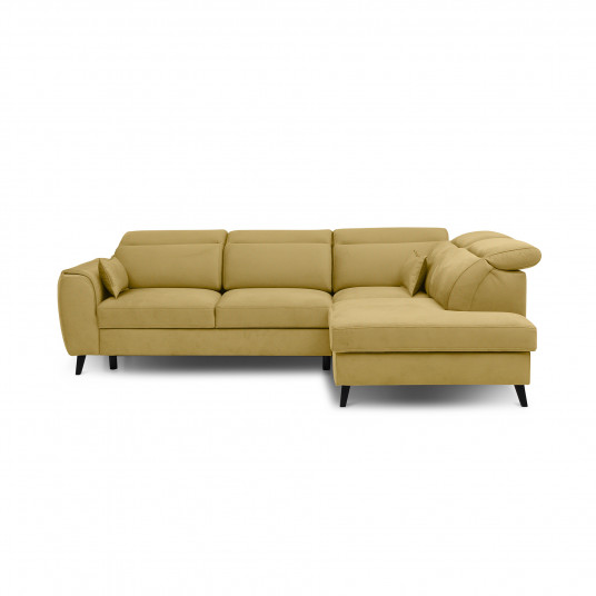 Kampinė sofa Noble su patalynės dėže, audinys Savoi 45