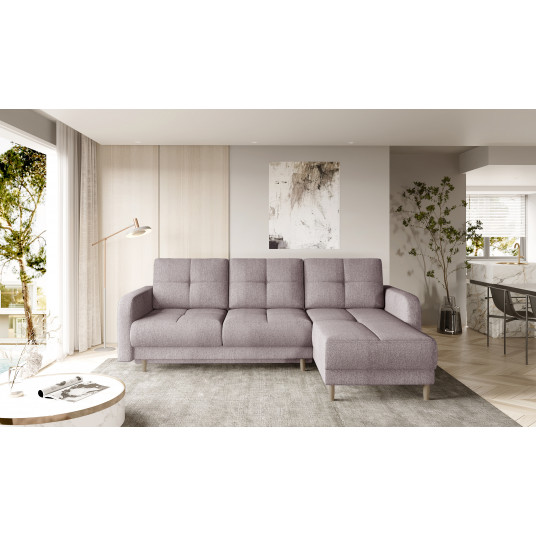  Kampinė sofa Roxi su patalynės dėže, audinys Gojo 101 