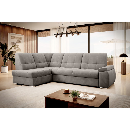 Kampinė sofa Sado su patalynės dėže, audinys Loco 4