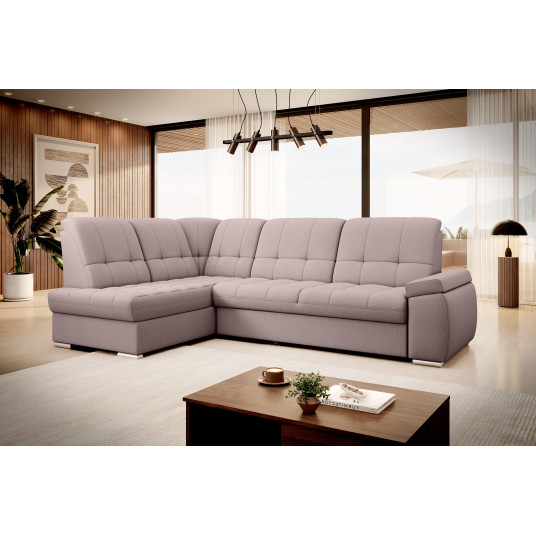  Kampinė sofa Sado su patalynės dėže, audinys Gojo 101 