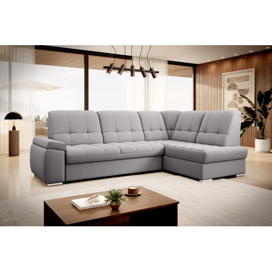  Kampinė sofa Sado su patalynės dėže, audinys Gojo 4 