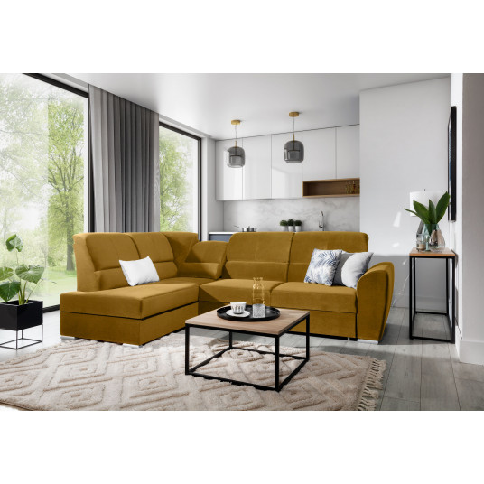  Kampinė sofa Siber su patalynės dėže, audinys Loco 45 