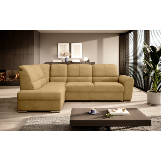  Kampinė sofa Siber su patalynės dėže, audinys Nube 45 