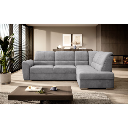  Kampinė sofa Siber su patalynės dėže, audinys Nube 3 