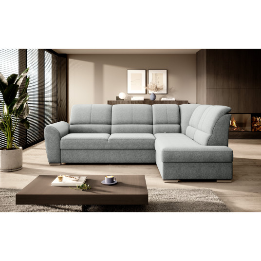 Kampinė sofa Siber su patalynės dėže, audinys Vero 4