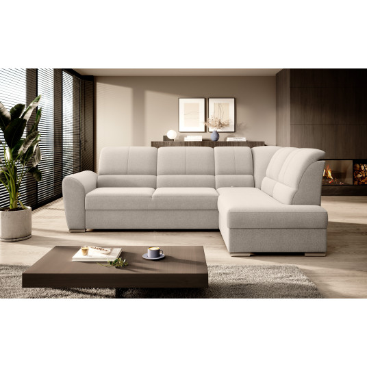 Kampinė sofa Siber su patalynės dėže, audinys Inari 22