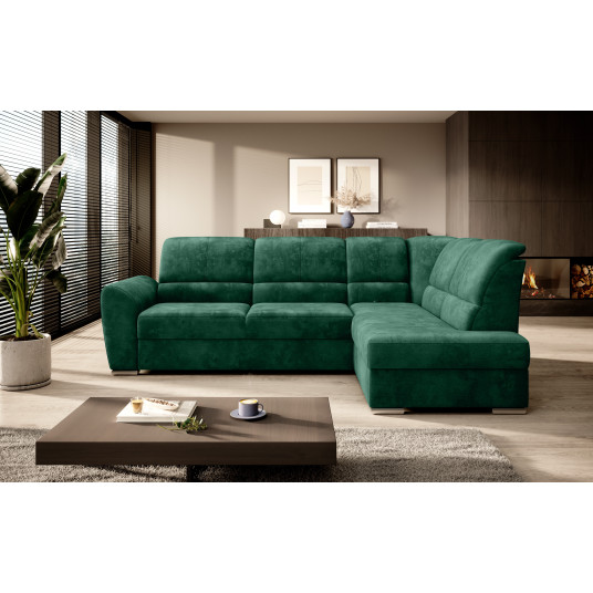  Kampinė sofa Siber su patalynės dėže, audinys Nube 35 