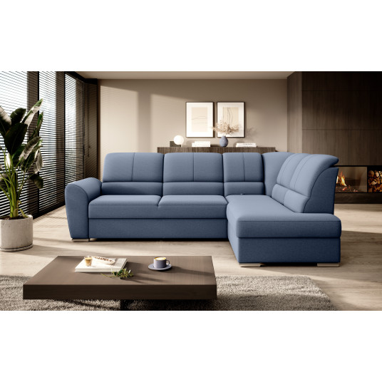 Kampinė sofa Siber su patalynės dėže, audinys Gojo 40