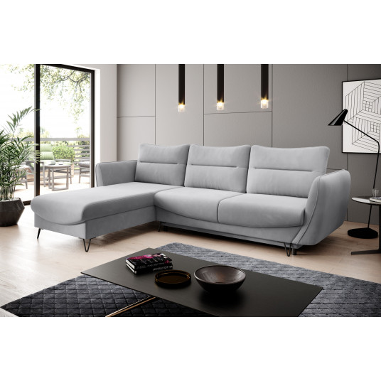 Kampinė sofa Silva su patalynės dėže, audinys Sola 4