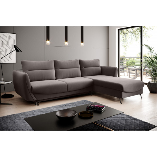 Kampinė sofa Silva su patalynės dėže, audinys Savoi 7