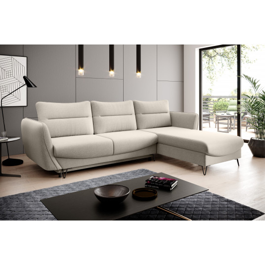  Kampinė sofa Silva su patalynės dėže, audinys Inari 22 