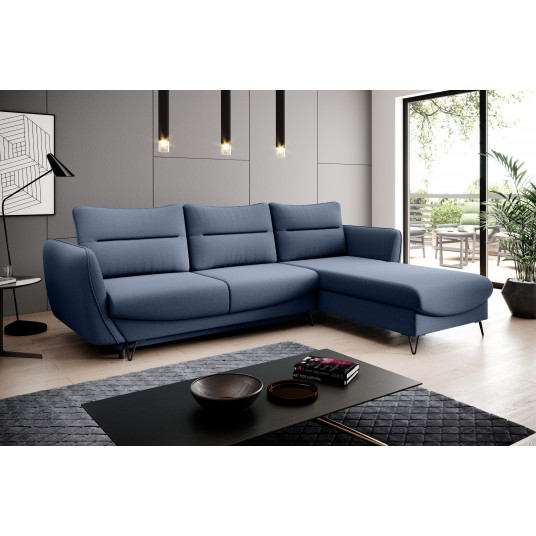  Kampinė sofa Silva su patalynės dėže, audinys Gojo 40 