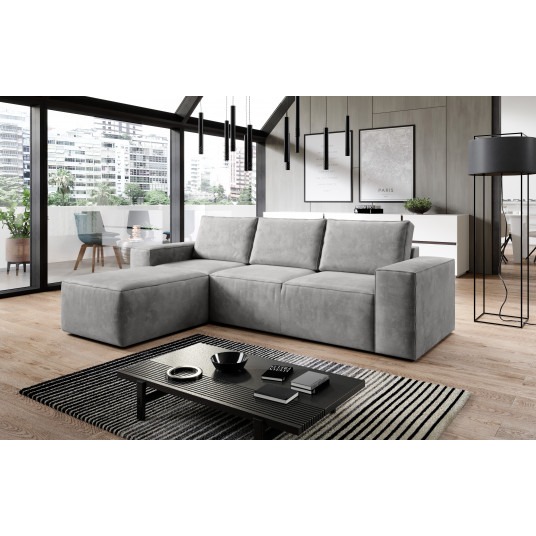 Kampinė sofa Silla su patalynės dėže, audinys Nube 3