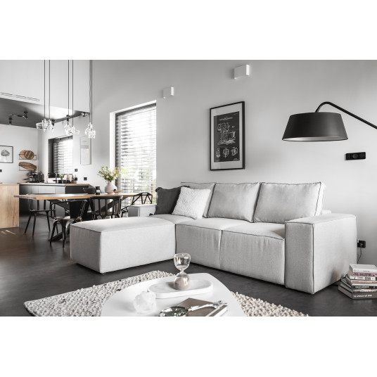  Kampinė sofa Silla su patalynės dėže, audinys Borneo 4 