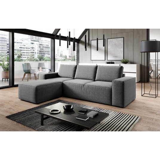 Kampinė sofa Silla su patalynės dėže, audinys Flores 4