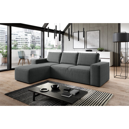 Kampinė sofa Silla su patalynės dėže, audinys Vero 5