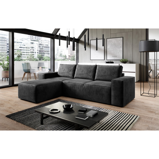 Kampinė sofa Silla su patalynės dėže, audinys Nube 6