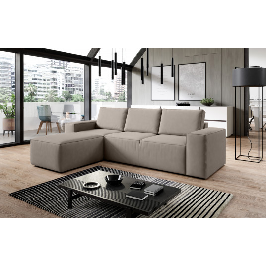 Kampinė sofa Silla su patalynės dėže, audinys Poco 7